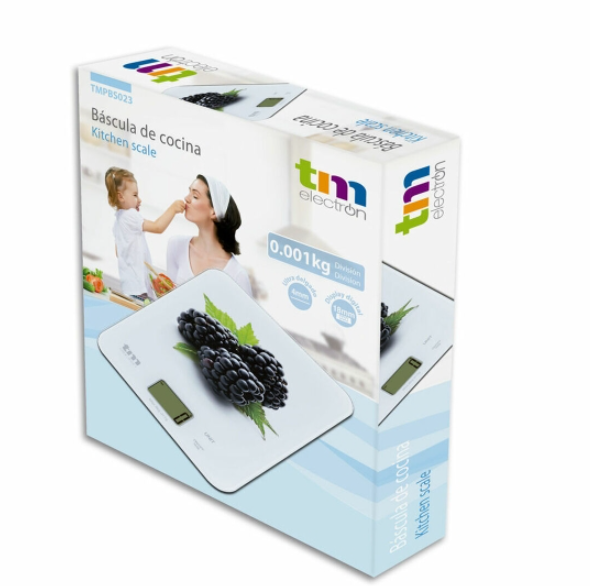 kitchen scale TM Blackberry 8 kg (22,4 x 18,5 cm)