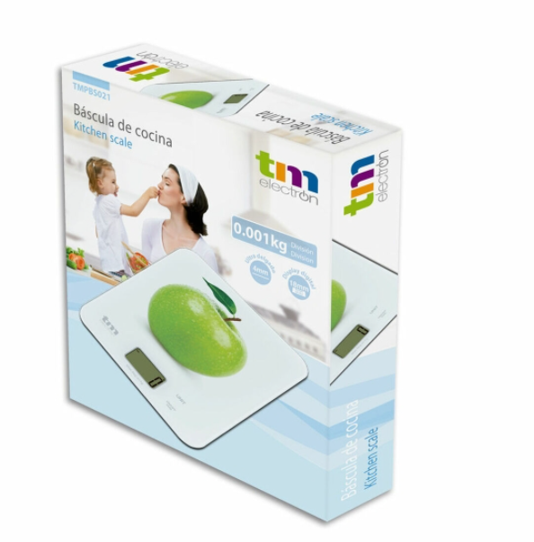 kitchen scale TM Apple 8 kg 22,4 x 18,5 cm